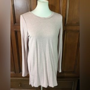 Ann Taylor Loft Outlet Womens Size Sm Pink Sweatshirt Feel Full Zip Down The Bac